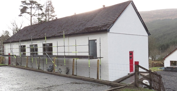 Bridge of Orchy Hall during restoration works